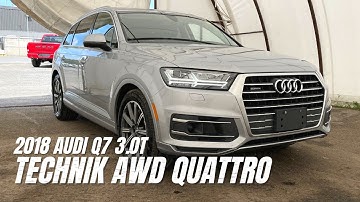 2018 Audi Q7 3.0T Technik AWD Quattro Sport Utility | Walkaround Review
