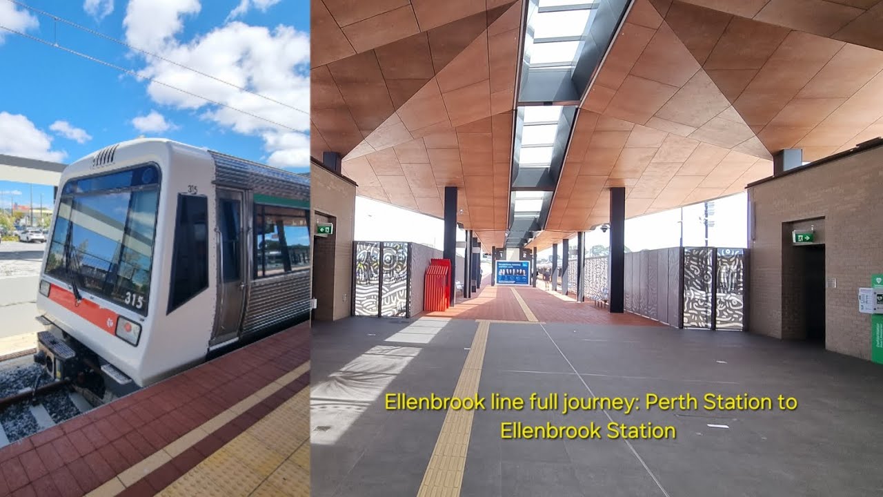 Ellenbrook line full journey: Perth station to Ellenbrook station 