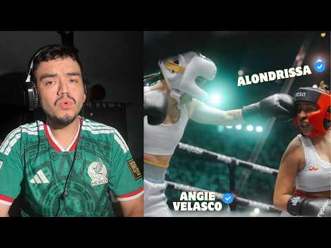 REACCIONANDO A ALONDRISSA VS ANGIE VELASCO I LA VELADA DEL AÑO VI