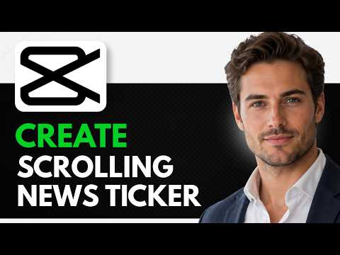 How to create a custom news graphic scrolling news ticker in Capcut (Easy Tutorial)