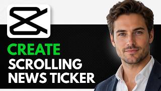 How to create a custom news graphic scrolling news ticker in Capcut (Easy Tutorial)