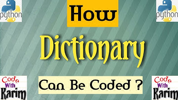 Dictionary Data Structure in Python || How Dictionary can be coded || Dictionary data structure.