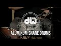 Dw design series  matte aluminum snare drum