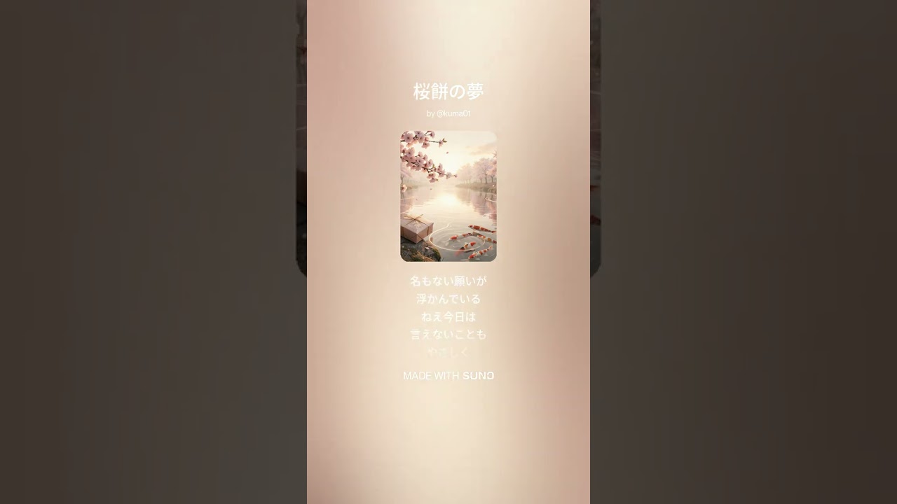 桜餅の夢 - YouTube