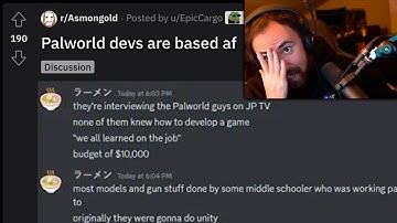 "Palworld devs are based af"