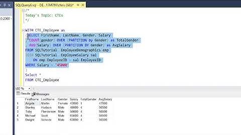 Advanced SQL Tutorial | CTE (Common Table Expression)