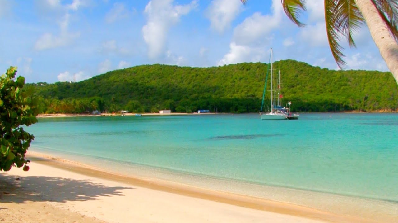 CARIBBEAN Relaxation / Meditation Scenes - Salt Whistle Bay, Mayrea, Grenadines, CARIBBEAN