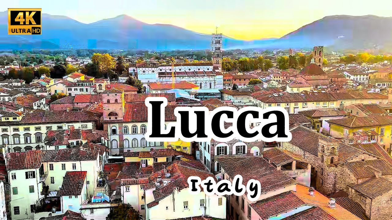 Lucca, a hidden historical gem of Italy, with medieval charm，walking Tours 4K