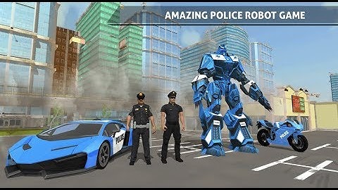 US Police Robot Car Game – Police Plane Transport Android Gameplay