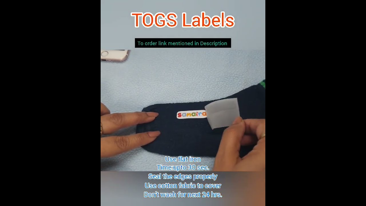 Let S Apply Iron On Labels Socks At Home Fabriclabels Customlabels Personalizedlabels