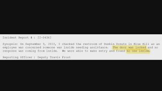 Police report Blue Hill mystery