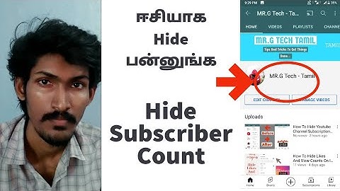 How To Hide Subscribers Count  On YouTube In Tamil | Hide Youtube Channel Subscribers Count