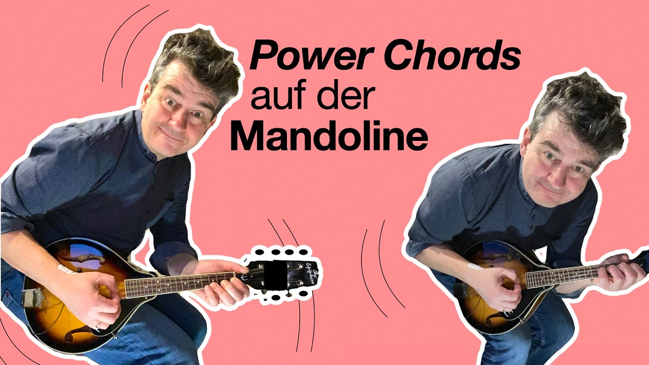 Rock mit der Mandoline geht mit Powerchords