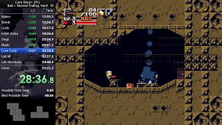 (41:15) Cave Story+ (PC) Bad Ending, Hard speedrun
Personal best from 2020/09/22 to 2020/09/23.
This was part of a Normal Ending hard mode speedrun that unfortunately didnt PB (and not just because I decided to watch the Bad Ending in the middle of it). Catch me live at https://twitch.tv/periwinkle9 if you want to see me go for sub-40 on Bad Ending hard, sub-50 on Normal Ending hard, and (eventually) sub-1h on Best Ending hard!
Twitch VOD: https://www.twitch.tv/videos/749354200 (41:15) Cave Story+ (PC) Bad Ending, Hard speedrun
