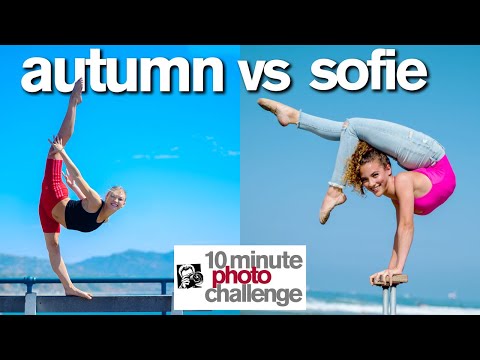 Breaking Sofie Dossi's 10 Minute Photo Challenge Record | ft. Autumn Miller