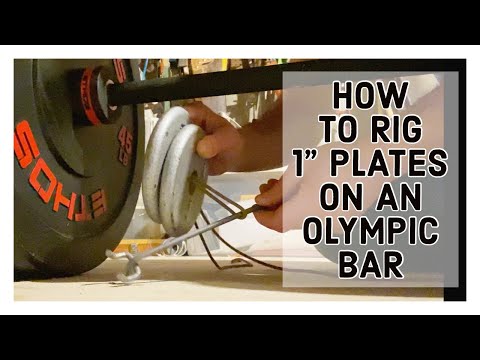 HOW TO RIG 1” PLATES ON A 2” OLYMPIC BAR WITH PARACORD