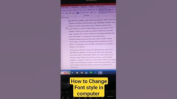 how to change font style in computer#shorts #youtubeshorts #computertricks #computer #education