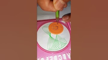 how many rotation did the pen make in total ? 18 #spirograph #satisfyingvideos #shorts