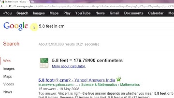 Google Search Tip 16 - Converting Units