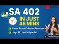 🔍 SA 402 Revision in Just 46 Mins! ⏱️| Fast✅Exam-Oriented🖊️|CA Final–Sept 25🌟Jan 26🎓#cafinalAudit