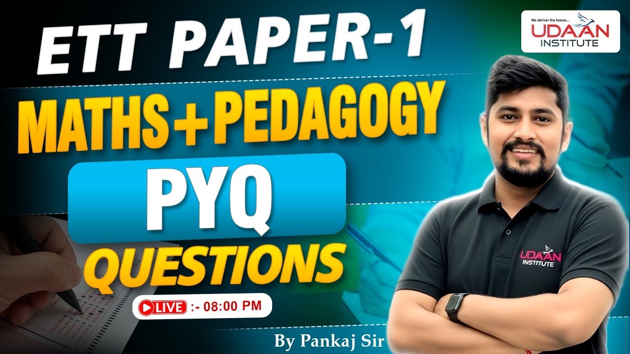 MATH + PEDAGOGY (PYQ'S QUESTIONS) #37 | PSTET PAPER 1 | PSTET 2026 | BY PANKAJ SIR