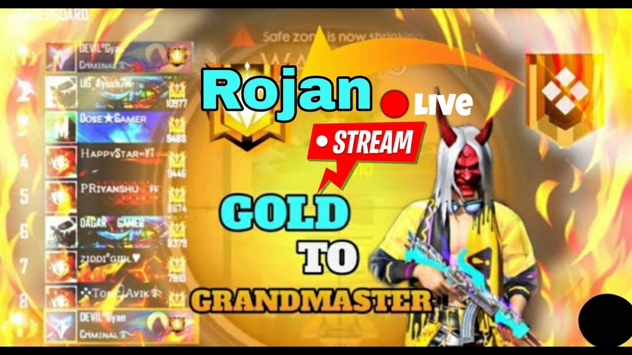 ROJAN IS LIVE // TOP 1 GRANDMASTER PUSHING