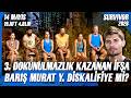 SURVIVOR 2026 BARIŞ DİSKALİFİYE 15 MAYIS İZLE 3. DOKUNULMAZLIK İFŞA 14 MAYIS 19. HAFTA 4. BÖLÜM TV8