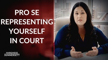 Pro Se: Why You Should Not Represent Yourself in a Criminal Case