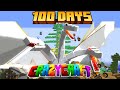 I Survived Over 100 Days In Minecraft CrazyCraft 4.0... And Became a *GOD*...