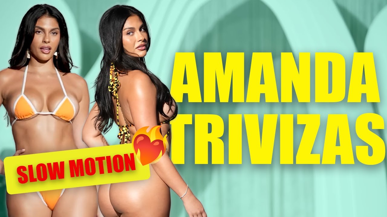 AMANDA TRIVIZAS in SLOW MOTION Miami swim week Haute Gala - YouTube
