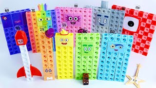 Lets Build Numberblocks Heroes Zeroes Mathlinks Cubes 10,20,30,40,50,60,70,80,90,100