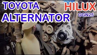 How to replaced Alternator Toyota Hilux V6