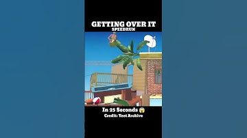 Getting Over It Speedrun World Record #gettingoverit #shorts #gaming