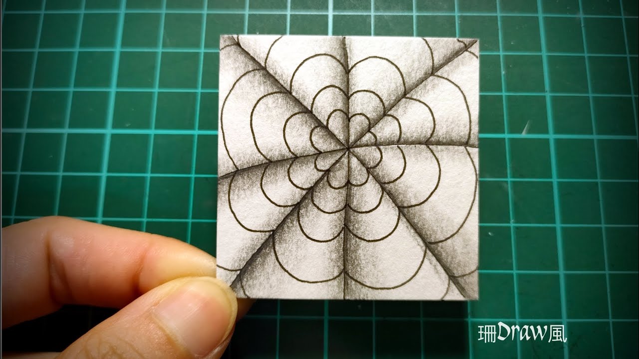 Zentangle®官方禪繞畫圖案 - 雙荷子(Dyon） - YouTube