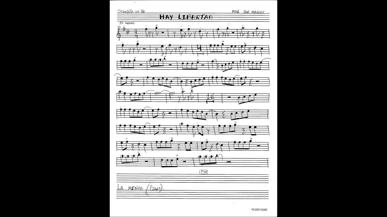 HAY LIBERT... / partituras cristianas para trompeta - YouTube