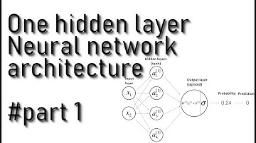 Step by Step neural networks tutorial (one hidden unit) - Model architecture