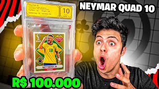 CONSEGUI A FIGURINHA DO NEYMAR QUAD 10! A FIGURINHA RARA DE R$100.000,00!