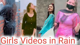 Pakistani tiktok girls dance in rain | Girls Dance | Tiktok Girls Videos