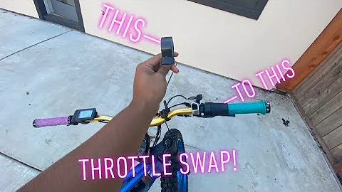 How to change from a thumb to a twist throttle on the Ariel Rider X Class 52v!
