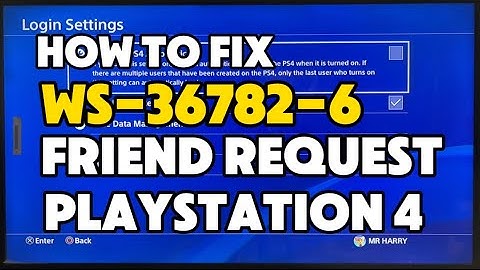 How To Fix PS4 WS-36782-6 Friend Request cannot be Sent
