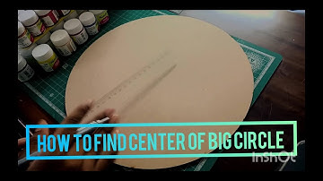 How to find center of big circle | How to find center of circle | how to find center of MDF circle|
