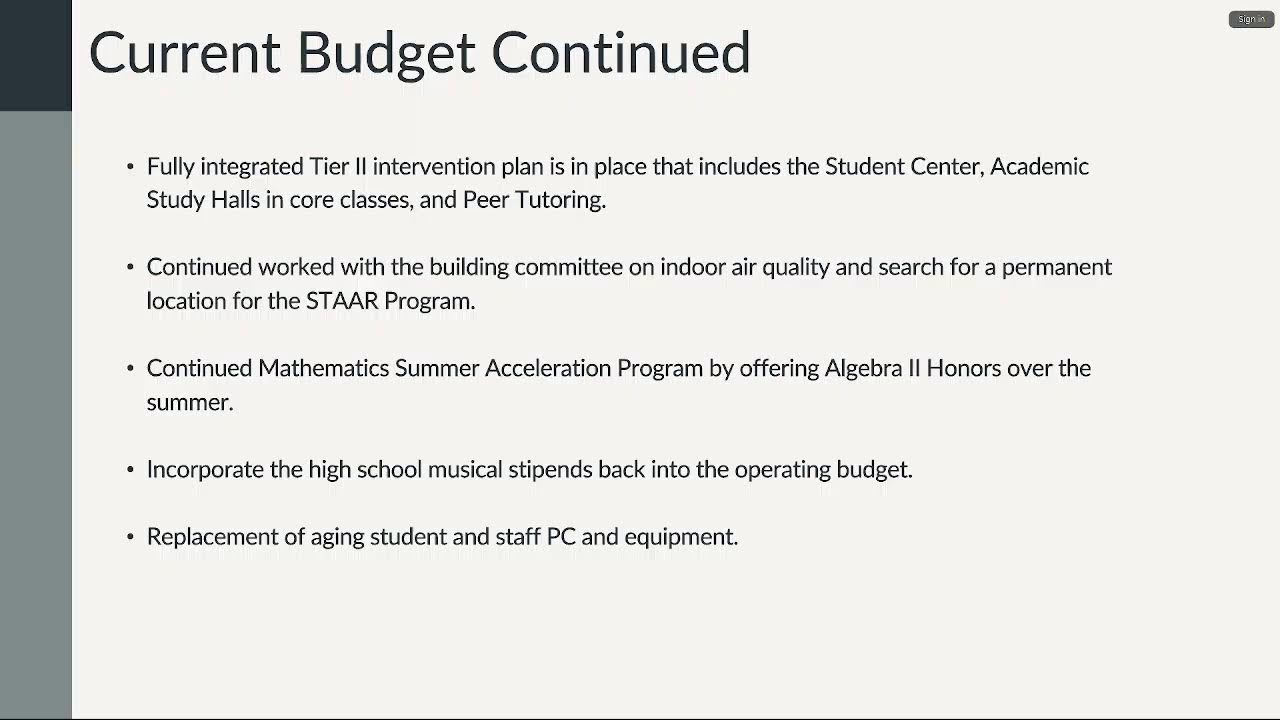 Regional School District #19 Budget Review Meeting