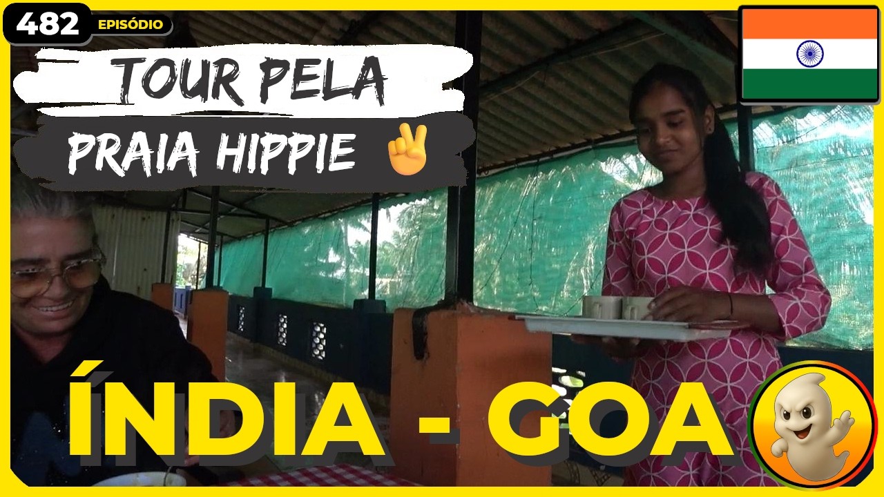 🏖️ Como É Uma Praia na Antiga Goa Portuguesa? | Goa, Anjuna, Índia 🇮🇳 | EP 482