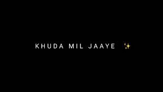 Tu Hi Hai Aashiqui Status || Black Screen Lyrics || Black Screen WhatsApp Status ||