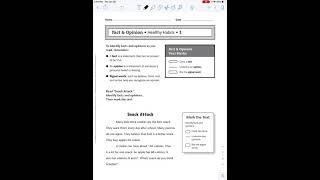 Fact and opinion practice