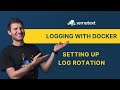 Docker log rotation configuration  container logging for beginners  sematext
