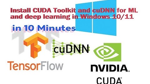 Install Nvidia CUDA Toolkit and cuDNN on Windows 11 in 10 min. #deeplearning #cuda #nvidia #ai