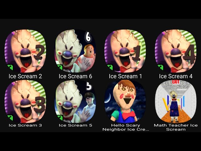 💥 Ice Scream 1-2-3-4-5-6-7-8 🍦🍦🍦 Escape Ending 💥 