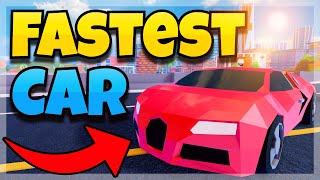 The Story of Jailbreak's Fastest Car (Roblox)