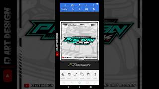 CARA MEMBUAT LOGO RACING SIMPLE DI PIXELLAB #logoracing #logokeren #pixellab